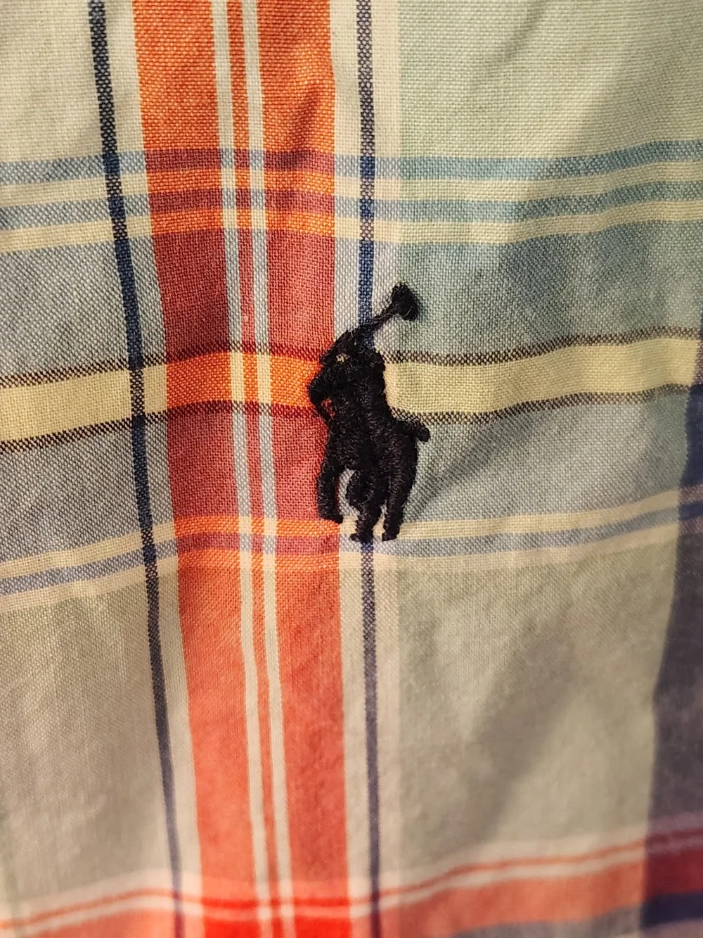 Ralph Lauren Boy's Multicolor Plaid Button-Down Shirt. Size 6